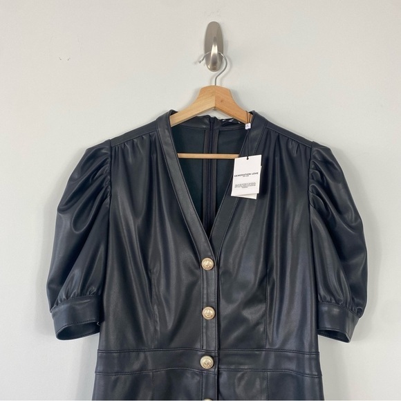 New Generation Love Janet Dress Puffer Sleeves Size Small in Black​​ - Picture 6 of 9